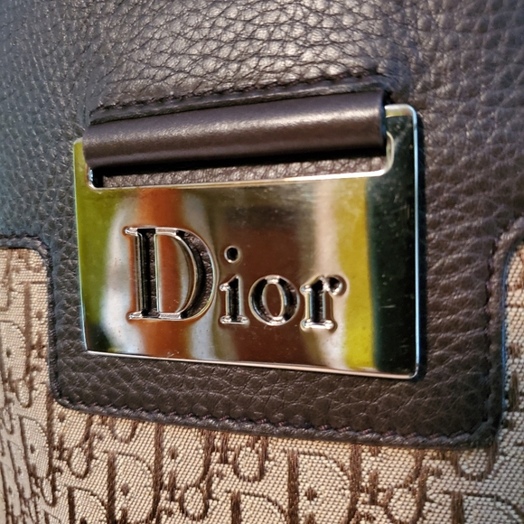 Authentic Christian Dior Vintage Brown Tote Bag - Picture 3 of 15